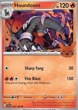 Scarlet & Violet Houndoom #34/198 Trick or Trade